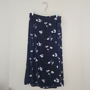 Floral midi skirt